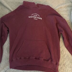 Hollister Maroon Winter Park Sweatshirt